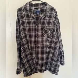 Stafford essentials black & white flannel